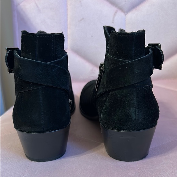 Vince Camuto Black Suede Ankle Boots - Picture 4 of 5